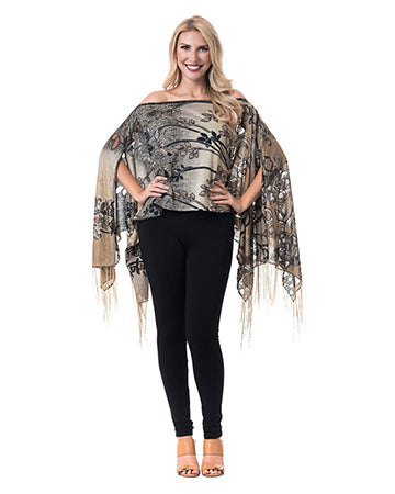 SCROLL FLOWER 7-WAY SCARF