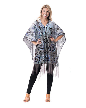 SCROLL FLOWER 7-WAY SCARF