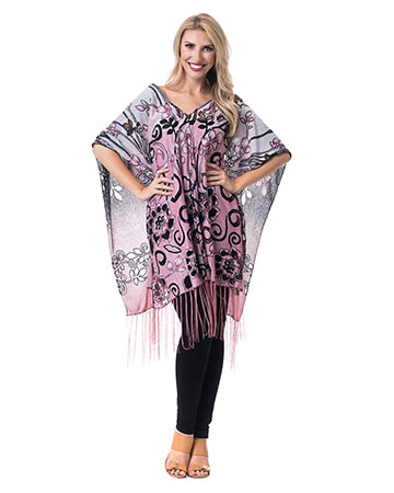 SCROLL FLOWER 7-WAY SCARF