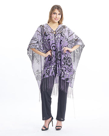 SCROLL FLOWER 7-WAY SCARF