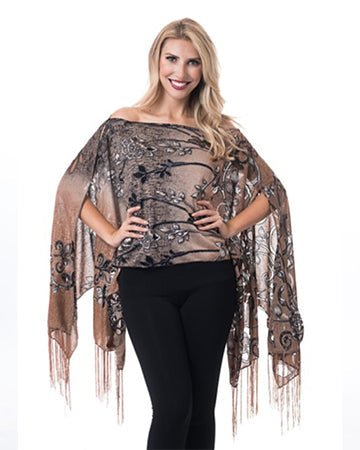 SCROLL FLOWER 7-WAY SCARF