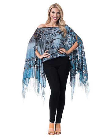 SCROLL FLOWER 7-WAY SCARF