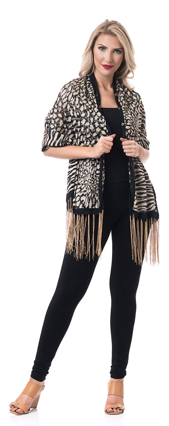 ANIMAL COLLAGE 7-WAY SCARF 2PC PANT SET