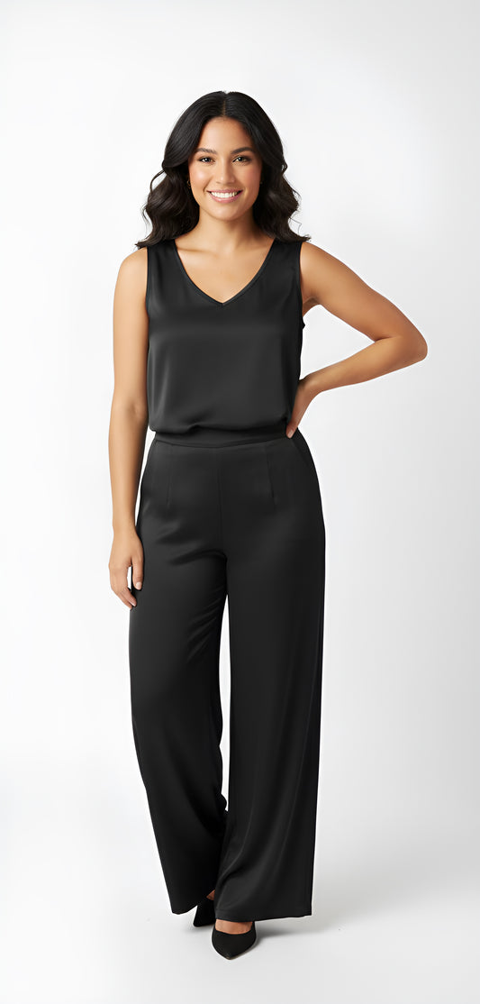 SATIN 2PC TANK-PANT SET