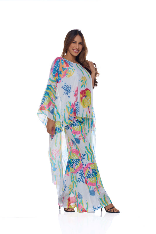 MESH KOI FISH PALAZZO PANT