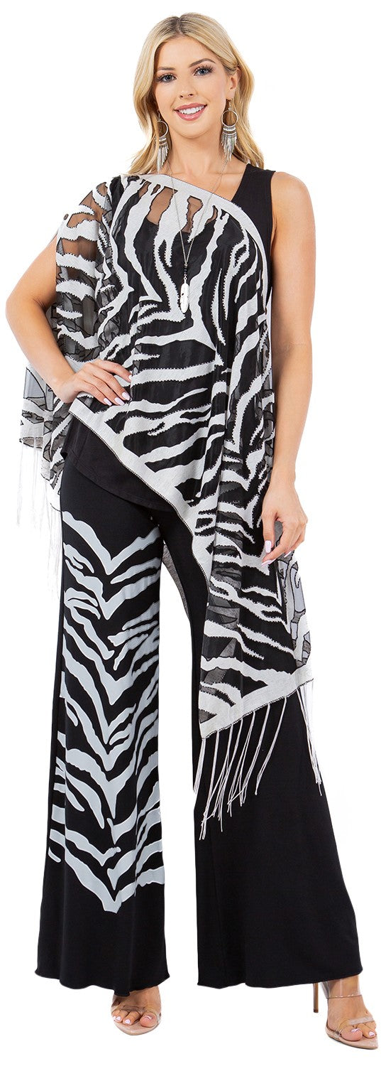 TIGER 2PC. 7-WAY SCARF PANT SET