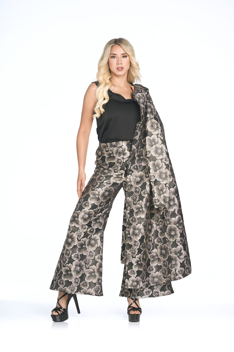 FLORAL BROCADE DUSTER JACKET