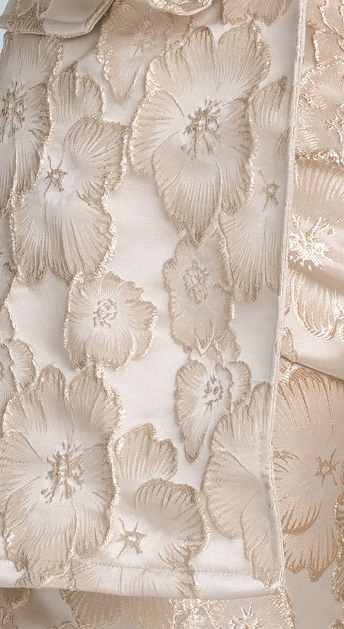 FLORAL BROCADE DUSTER JACKET