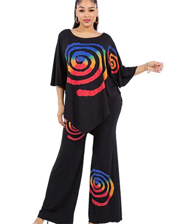 MULTI SPIRAL PALAZZO PANT