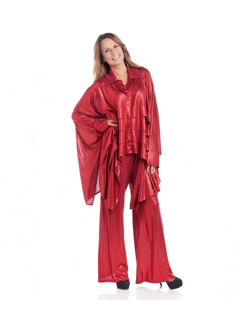 PARTY  LONG SLEEVE RUFFLE TOP