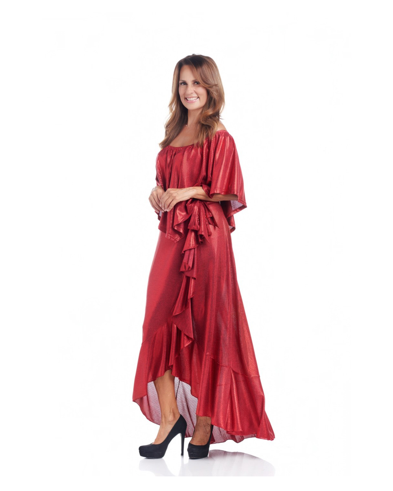 PARTY RUFFLE WRAP SKIRT