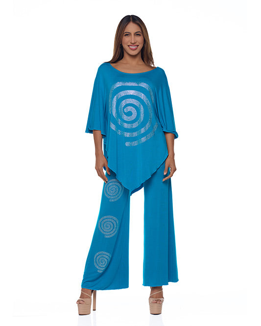 RHINESTONE SPIRAL 2PC PANT SET