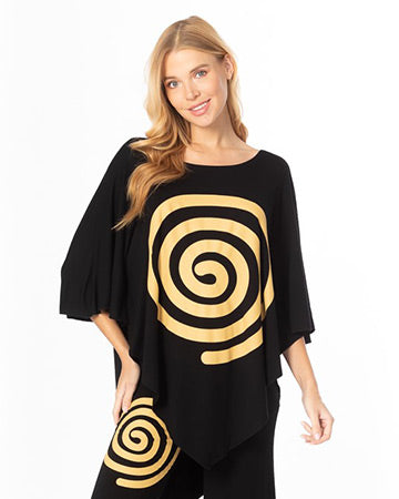 SPIRAL V-POINT TUNIC TOP