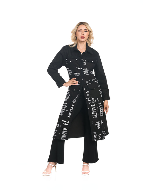 TRAVEL MAXI JACKET-DRESS DENIM