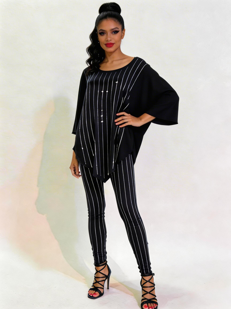 RHINESTONE GROUP LEGGING
