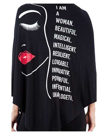 WOMAN SHAWL WRAP JACKET