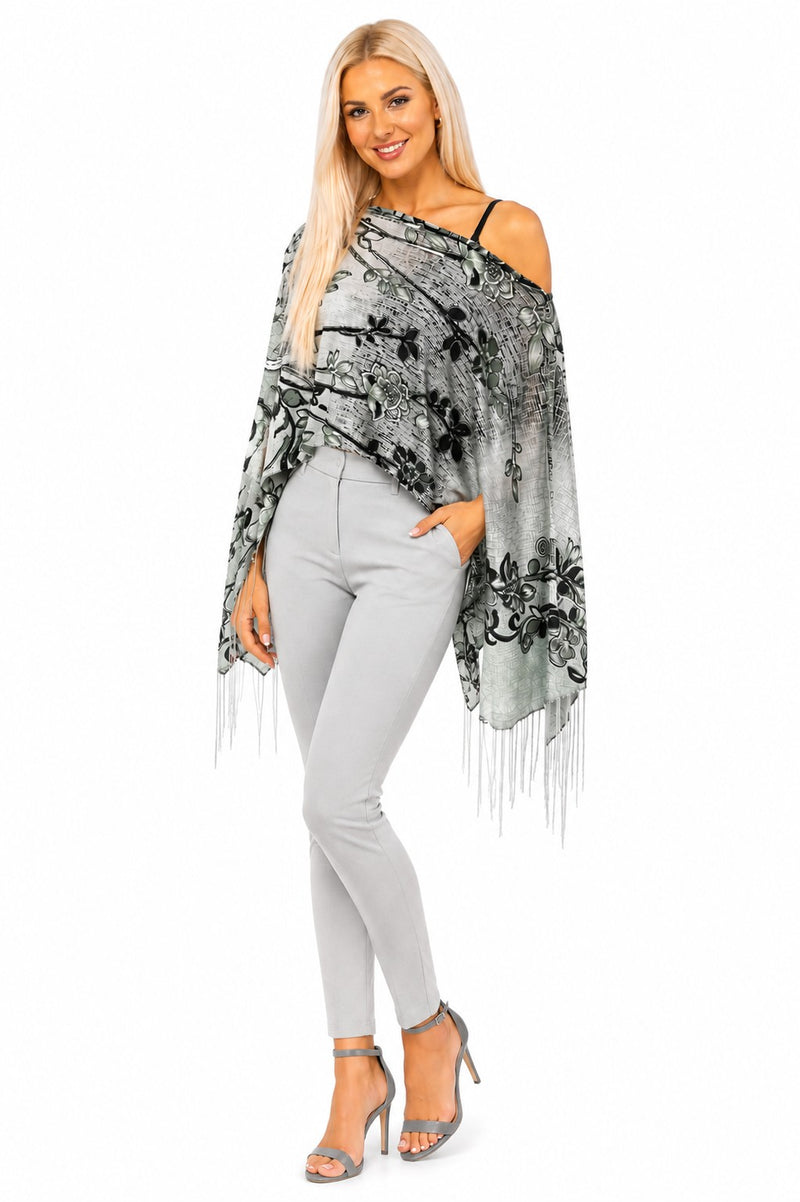 SCROLL FLOWER 7-WAY SCARF