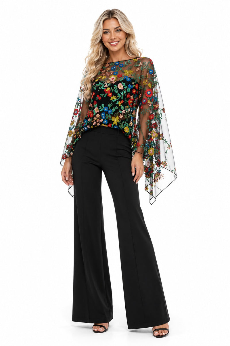 3D FLORAL BLISS 7-WAY SCARF