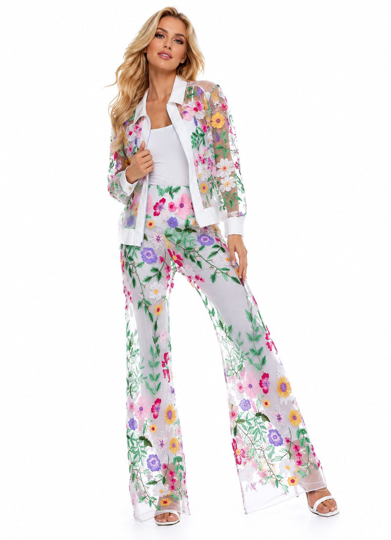 3D DIVINE FLORAL SHORT JACKET