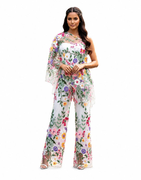 3D FLORAL DIVINE 7 WAY SCARF
