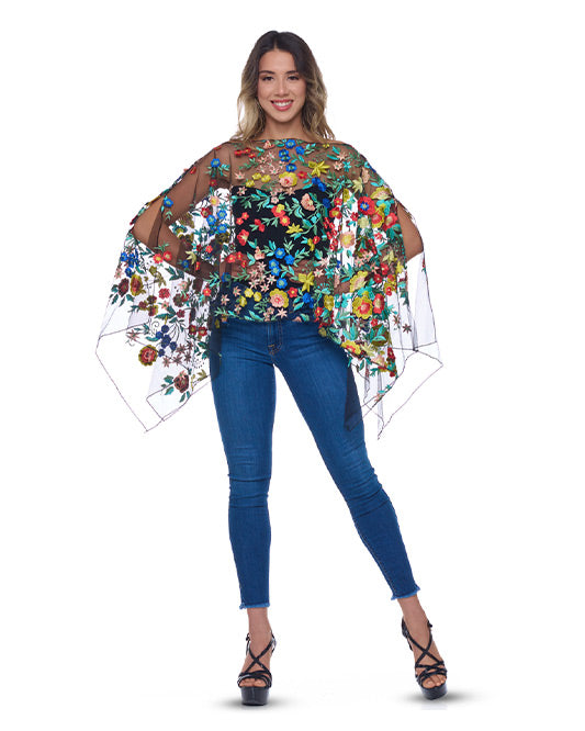 3D FLORAL BLISS 7-WAY SCARF