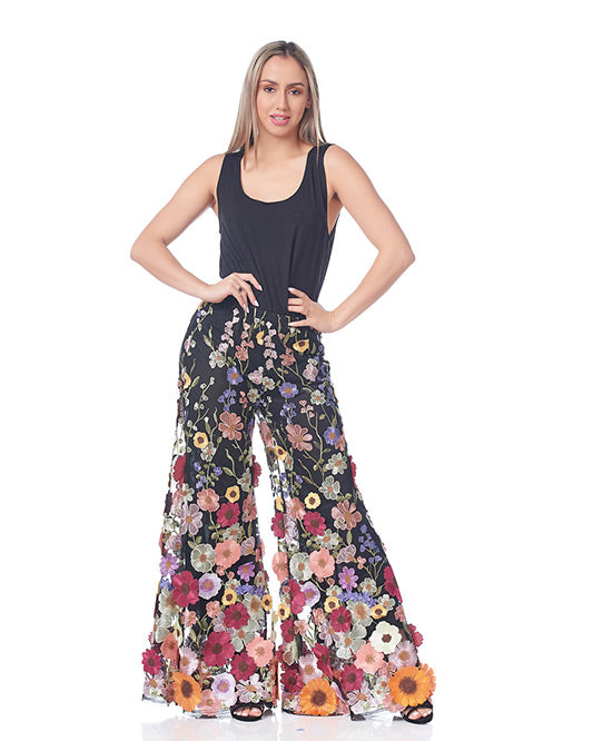 3D FLORAL DREAM PALAZZO PANT