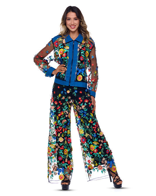 3D FLORAL BLISS SHORT JACKET