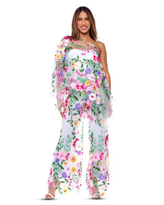 3D FLORAL DIVINE 7 WAY SCARF