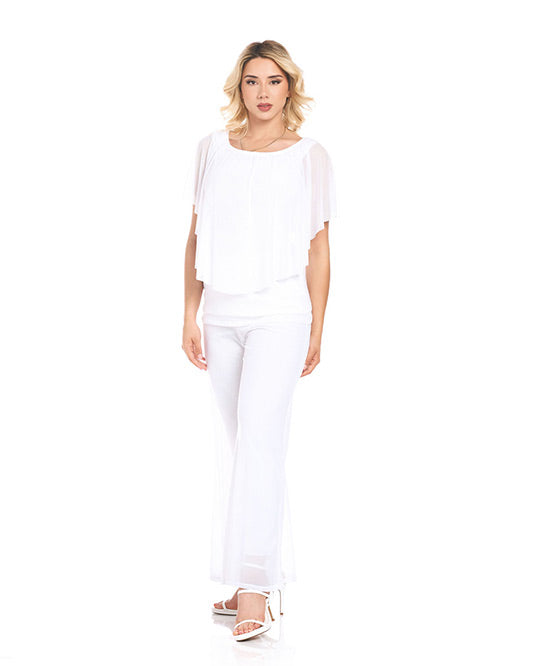 MESH SOLID ANGEL TOP