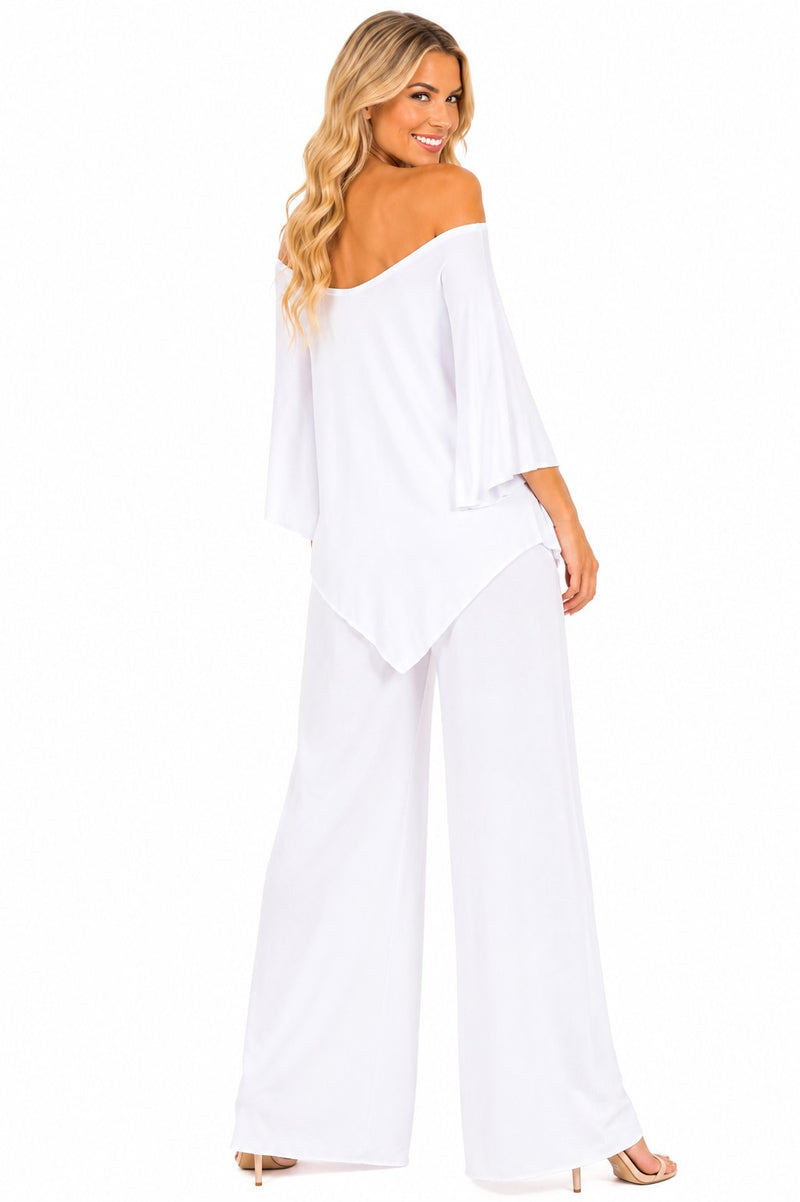 MULTI SPIRAL V-POINT TUNIC TOP
