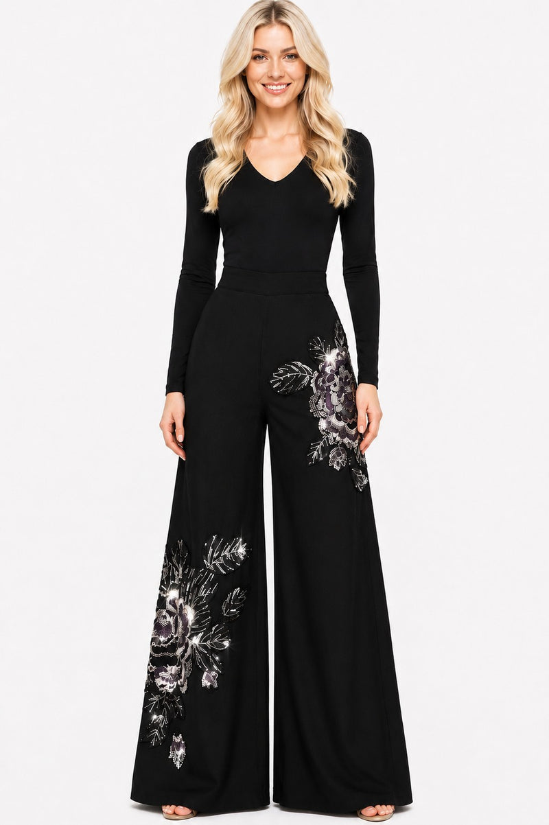 SEQUINS DREAMS PALAZZO PANTS