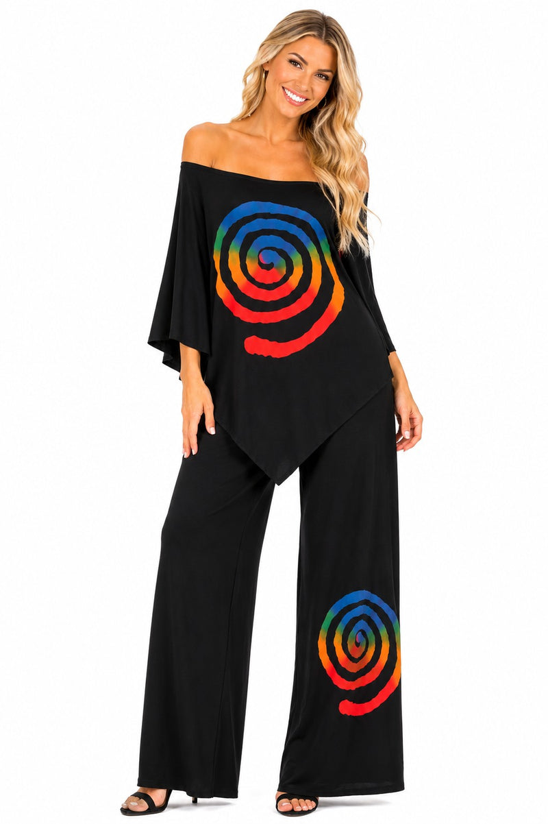 MULTI SPIRAL PALAZZO PANT