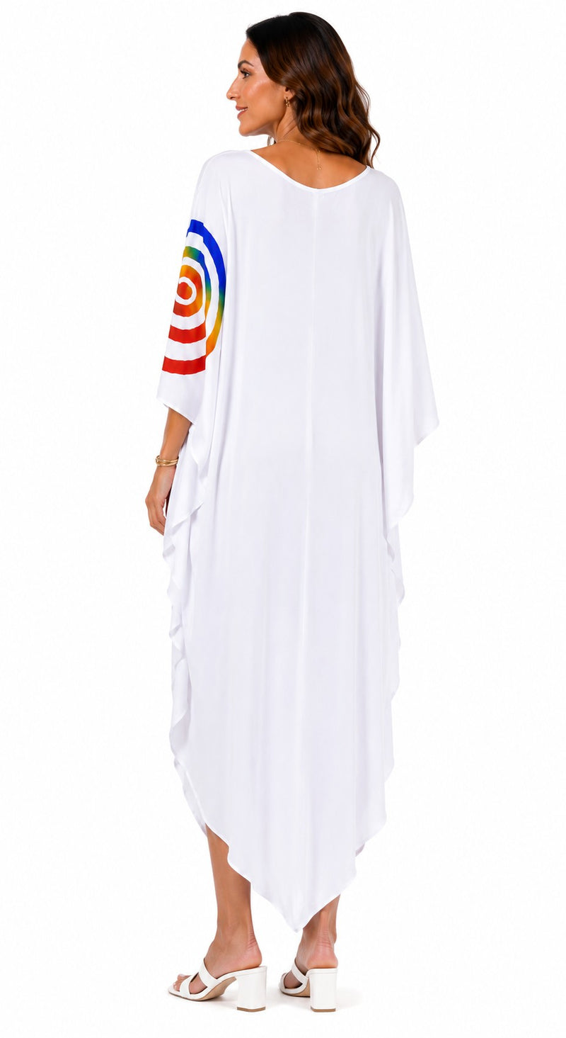 MULTI SPIRAL MID-LENGTH TUNIC DRESS
