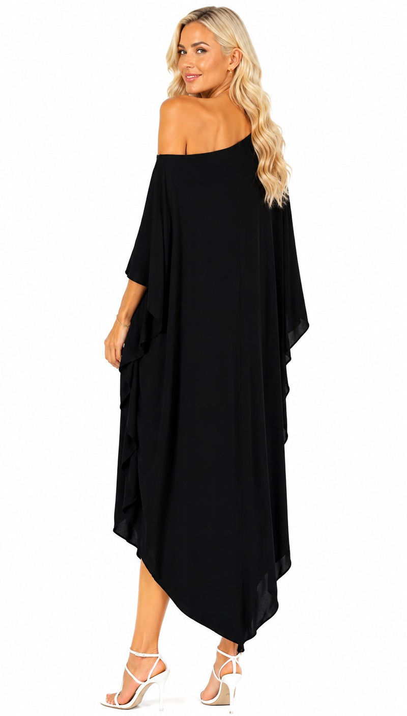 MULTI SPIRAL MID-LENGTH TUNIC DRESS