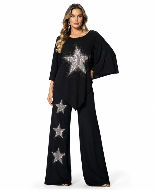 RHINESTONE STAR 2PC PANT SET