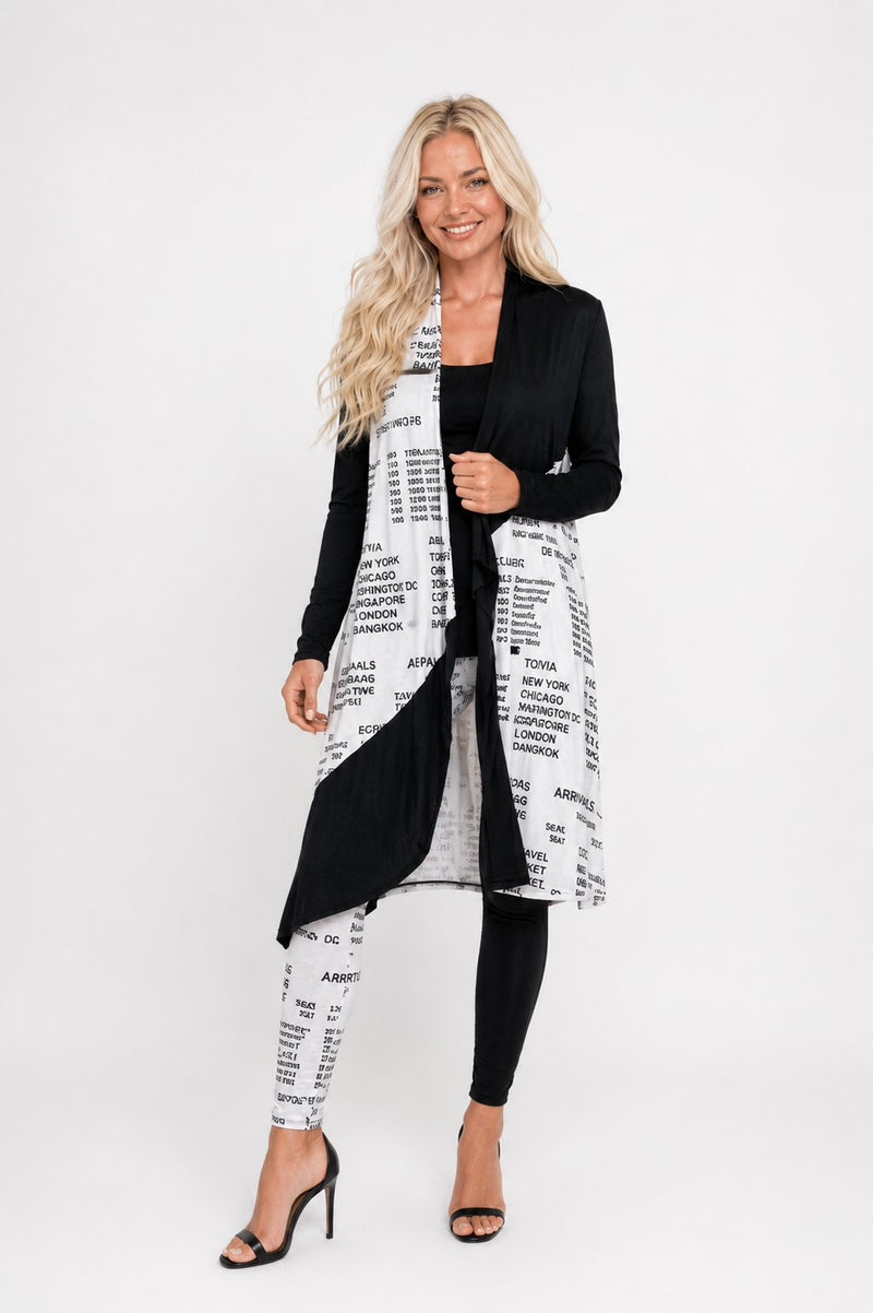 TRAVEL COLOR BLOCK DUSTER