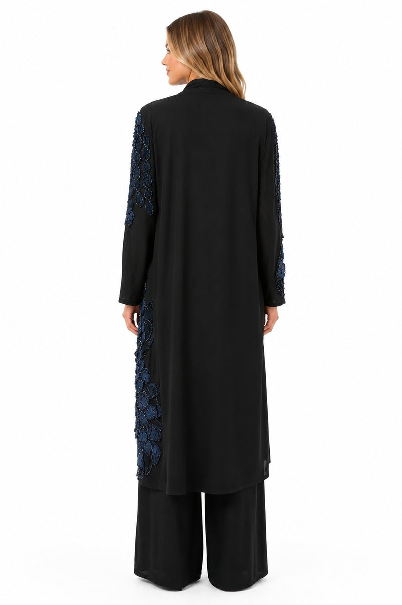 ALLURE 3/D MESH FLORAL BEADED LACE DREAM JACKET