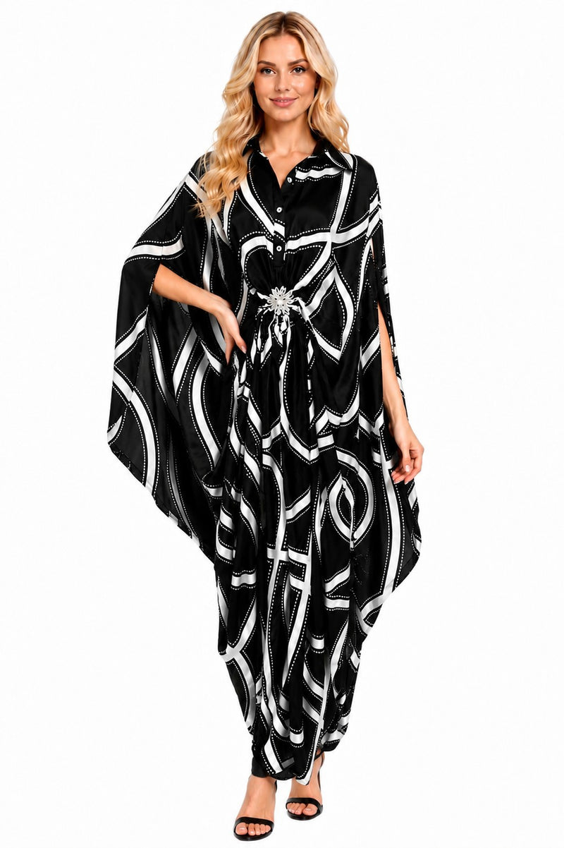 SYMMETRY FANTASY JEWEL CAFTAN DRESS
