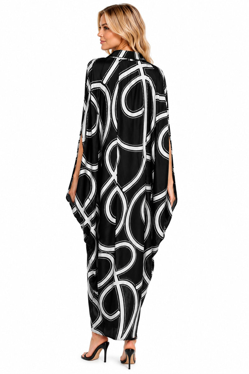 SYMMETRY FANTASY JEWEL CAFTAN DRESS