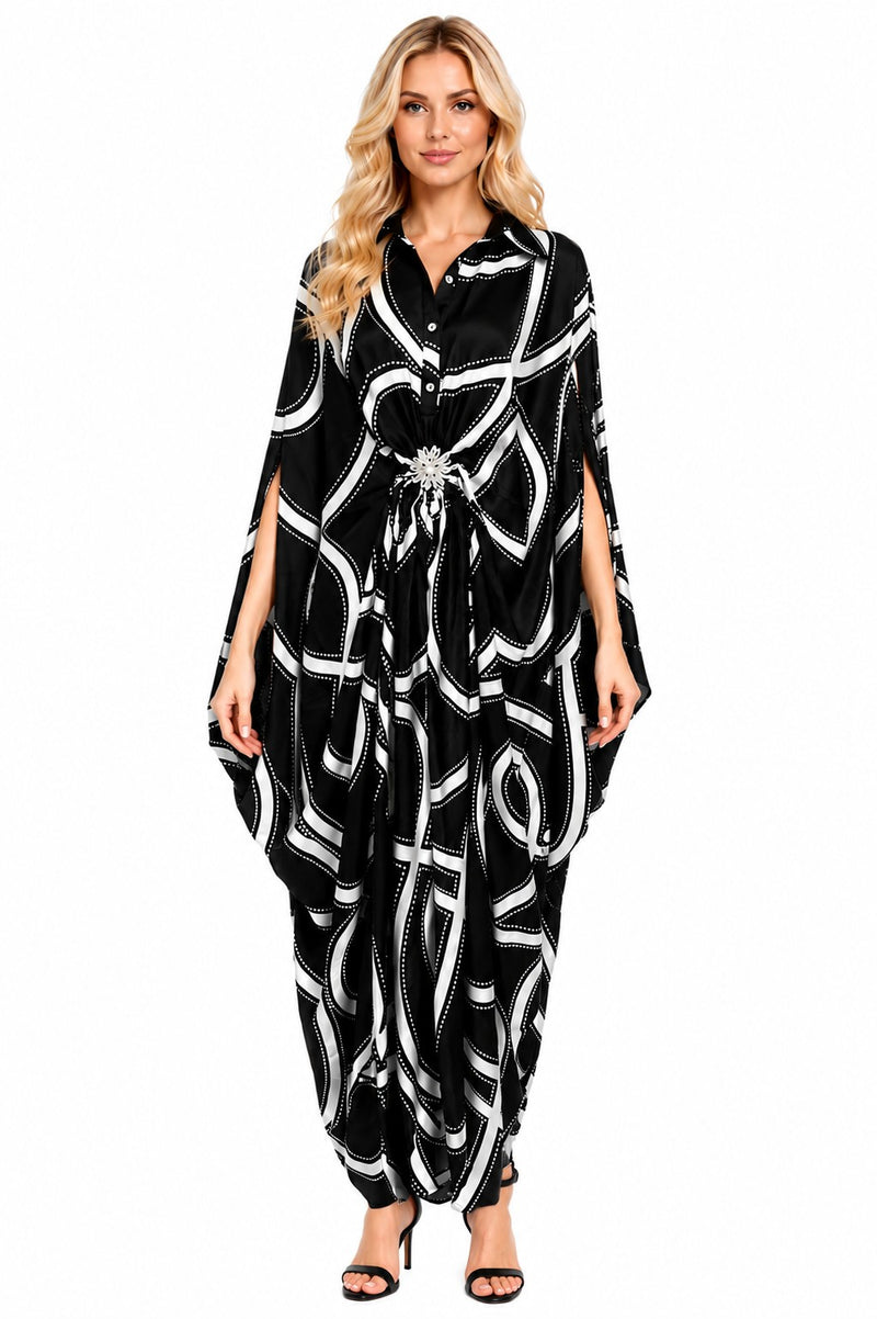 SYMMETRY FANTASY JEWEL CAFTAN DRESS