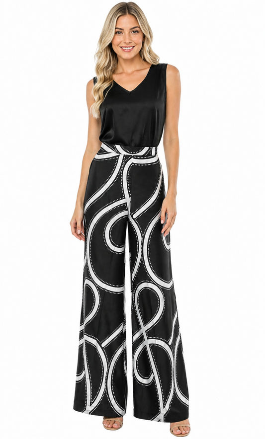 SYMMETRY FANTASY PALAZZO PANTS